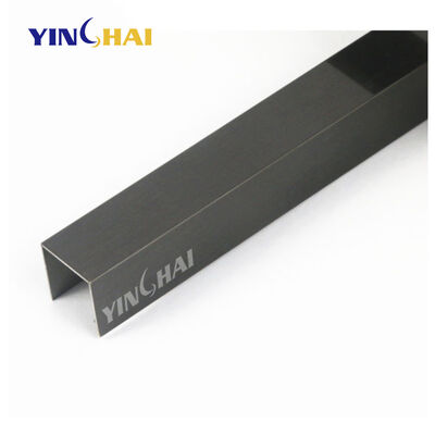 quality  Shiny Stainless Steel Trim Strips Customizable U Channel Stainless Steel Wall Strip factory