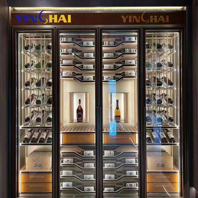 Customization Stainless Steel Wine Cabinet USB Power Source Intelligent Custom Wine Fridge Cabinet
