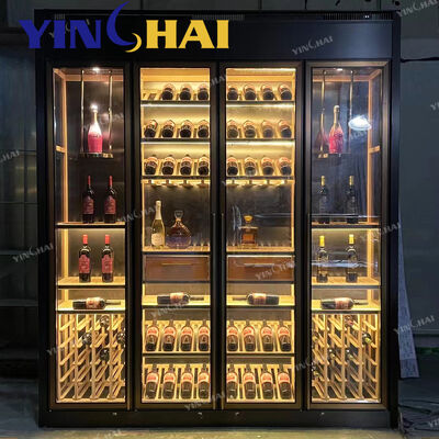 Customization Stainless Steel Wine Cabinet USB Power Source Intelligent Custom Wine Fridge Cabinet