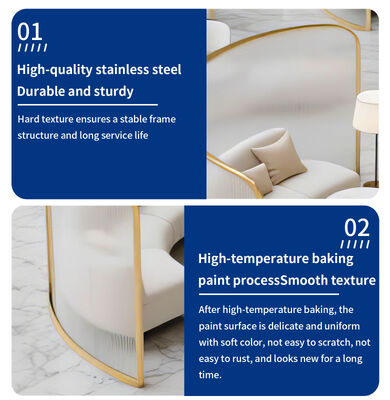 Art Theme Metal Partition for Restaurant Coffee Shop Project CNC Cutting Gold Glass and Stainless Steel Partition Screen