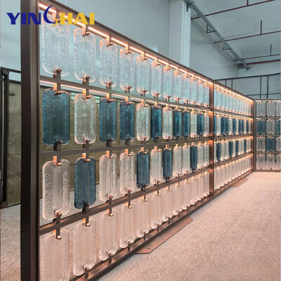 UV Resistant Glass Panel Room Divider High Hardness For Living Room And Dining Room