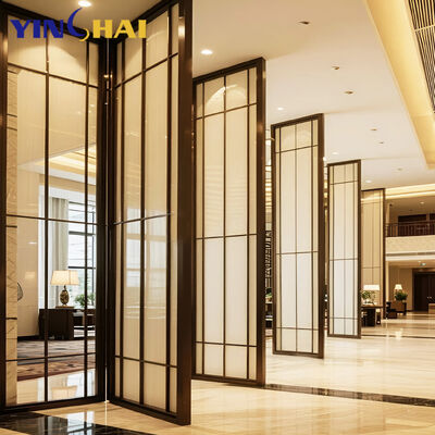 Soundproof Glass Room Divider Panels for Hotel Lobby And Restaurant Customizable