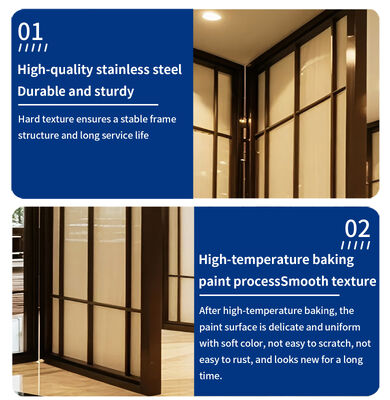 Soundproof Glass Room Divider Panels for Hotel Lobby And Restaurant Customizable