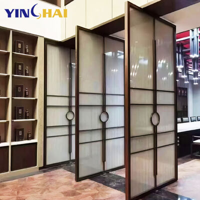 Soundproof Glass Room Divider Panels for Hotel Lobby And Restaurant Customizable