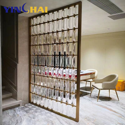 Hand Polishing Metal Partitions Dividers Corrosion Resistant For Home Entrance