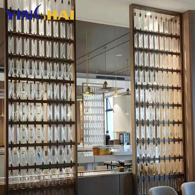 Hand Polishing Metal Partitions Dividers Corrosion Resistant For Home Entrance