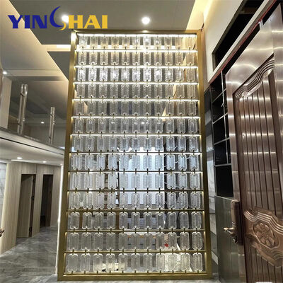 Hand Polishing Metal Partitions Dividers Corrosion Resistant For Home Entrance