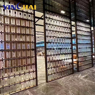 Hand Polishing Metal Partitions Dividers Corrosion Resistant For Home Entrance