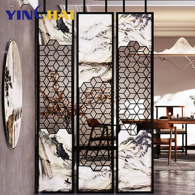 Modern Decorative Metal Room Divider Rust Resistance Customization For Home Entrance