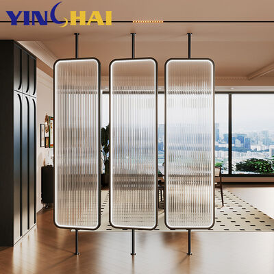 Customized Stainless Steel Screen Partition Rotatable Metal Room Divider Panels For Living Room