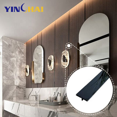 T Profile Stainless Steel Trim Strips 3.00mm Thickness Metal Tile Edging Trim Customized Shape