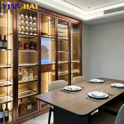 Modern Luxury Classic Steel 304 Custom Red Wine Cabinet