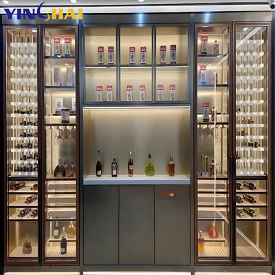 Modern Luxury Classic Steel 304 Custom Red Wine Cabinet