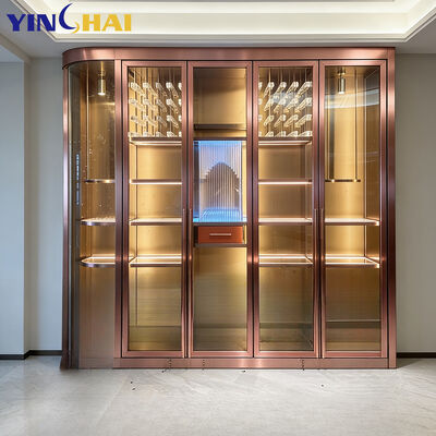 Modern Luxury Classic Steel 304 Custom Red Wine Cabinet
