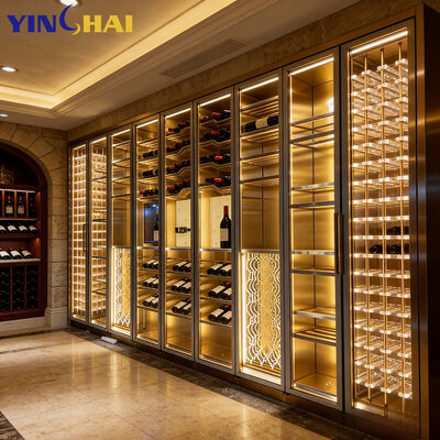 Commercial Constant Temperature Wine Display Cabinets With Glass Door