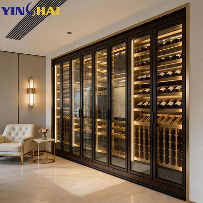 High Quality Temperature Built In Wall Industrial Metal Wine Cabinet