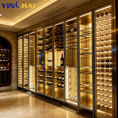 Luxury Classic Wine Storage Furniture Red Wine Showcase Cabinet For Home