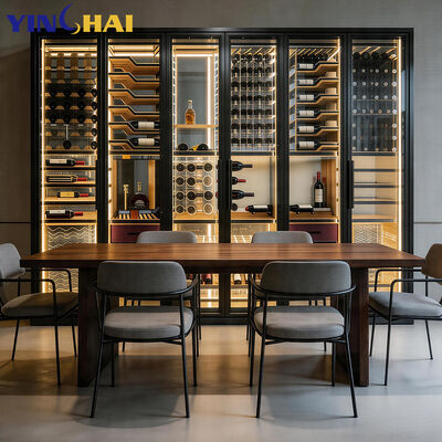 Custom Design Stainless Steel Bar Wine Cabinet Wine Fridge And Cabinet