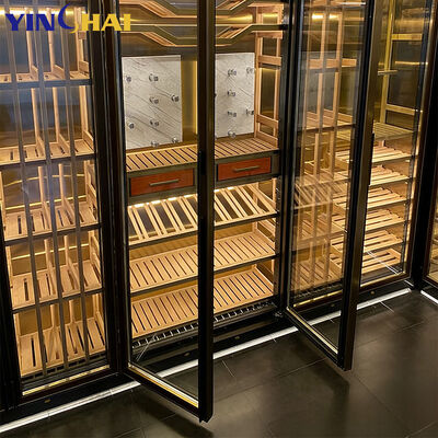 High Quality Custom Stainless Steel Wine Closet Built In Wine Fridge Cabinet