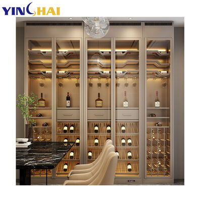 Oem Freestanding Double Door Wine Fridge Climate Controlled Wine Cabinet