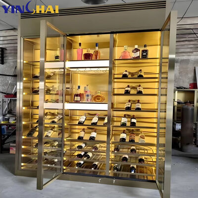 Custom Design Dual Zone Chiller Wine Storage Cabinets Temperature Controlled