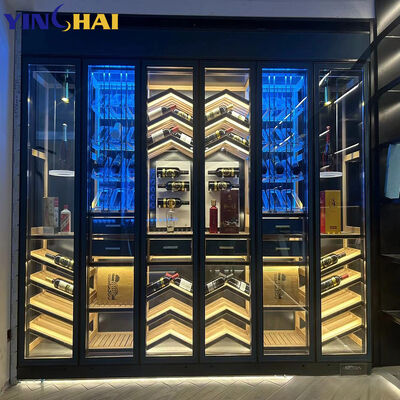 Customized High Quality Temperature Controlled Wine Cabinet Storage
