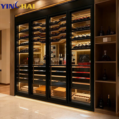 Customized High Quality Temperature Controlled Wine Cabinet Storage