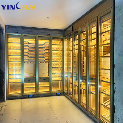 Custom Made Home Commercial Stainless Steel 2 Zone Wine Refrigerator