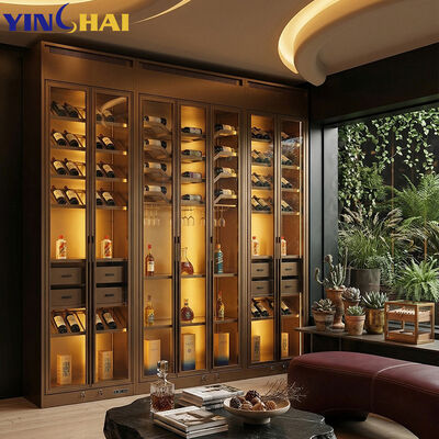 Custom Made Home Commercial Stainless Steel 2 Zone Wine Refrigerator