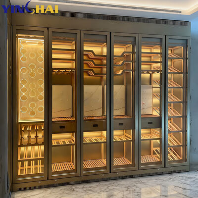 Custom Made Home Commercial Stainless Steel 2 Zone Wine Refrigerator