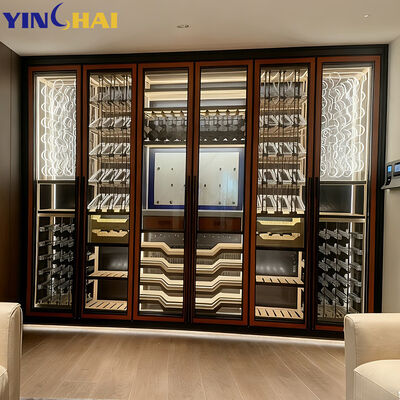 Custom Design Stainless Steel Bar Wine Cabinet Wine Fridge And Cabinet
