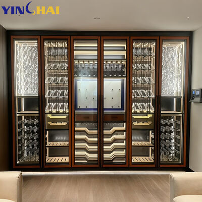 Custom Design Stainless Steel Bar Wine Cabinet Wine Fridge And Cabinet
