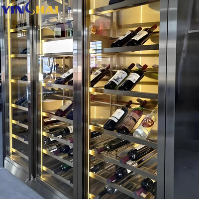 Good Quality Professional Stainless Steel 304 Wine Fridge Display Wine Fridge