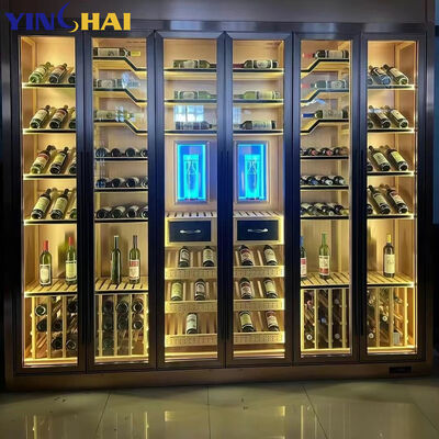 Custom Made stainless steel built in wine cabinet large wine fridge capacity