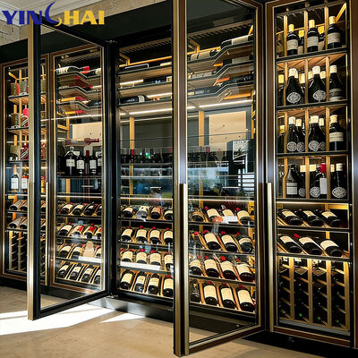 Custom Made stainless steel built in wine cabinet large wine fridge capacity