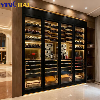Customize Refrigerated End High Hanging Wine Enthusiast Storage