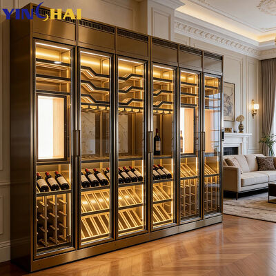 Counter Home Double Large Liquor Fridge Preserve Wine Storage Display