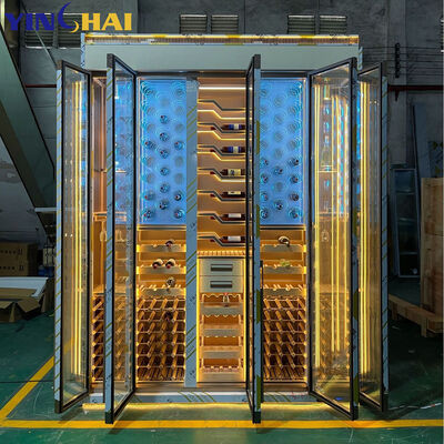 120 bottle Wine Cabinet with LED Light for Living Room & Bar