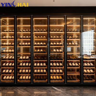 Built-In Wine Cooler Custom 50-59 Bottle Dimension Dual Zone Wine Cooler
