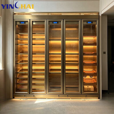 Dual Zone 50-59 Bottle Wine Cabinet Glass Door Freestanding Liquor & Wine Storage