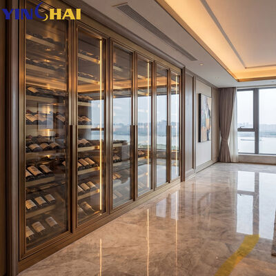 Home Wine Cellar Residential Wine Storage with LED Light Wine Display Rack 