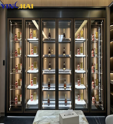 Home Stainless Steel Built-In Dual Zone Wine Cooler for Living room