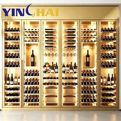 YINGHAI Custom Stainless Steel LED Constant Temp Wine Cabinet for Home & Commercial