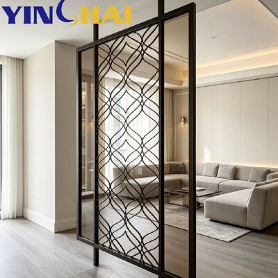 Custom Stainless Steel Screen Partition Laser Cut Multi Color Decorative Divider