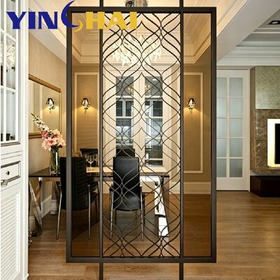 Custom Stainless Steel Screen Partition Laser Cut Multi Color Decorative Divider
