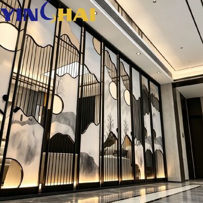 Customizable Stainless Steel Screen Partition Thick Frame Heavy Duty Partition