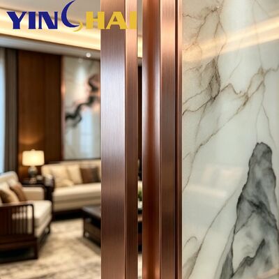 Custom Stainless Steel Screen Partition Ink Landscape Glass Entrance Divider