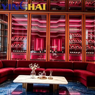 Smart APP Controlled  Stainless Steel Constant Temp Wine Display Cabinet