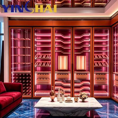 Smart APP Controlled  Stainless Steel Constant Temp Wine Display Cabinet