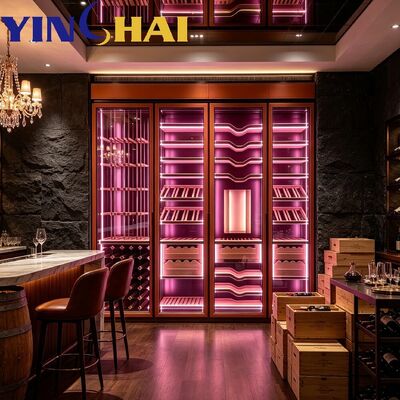 Smart APP Controlled  Stainless Steel Constant Temp Wine Display Cabinet